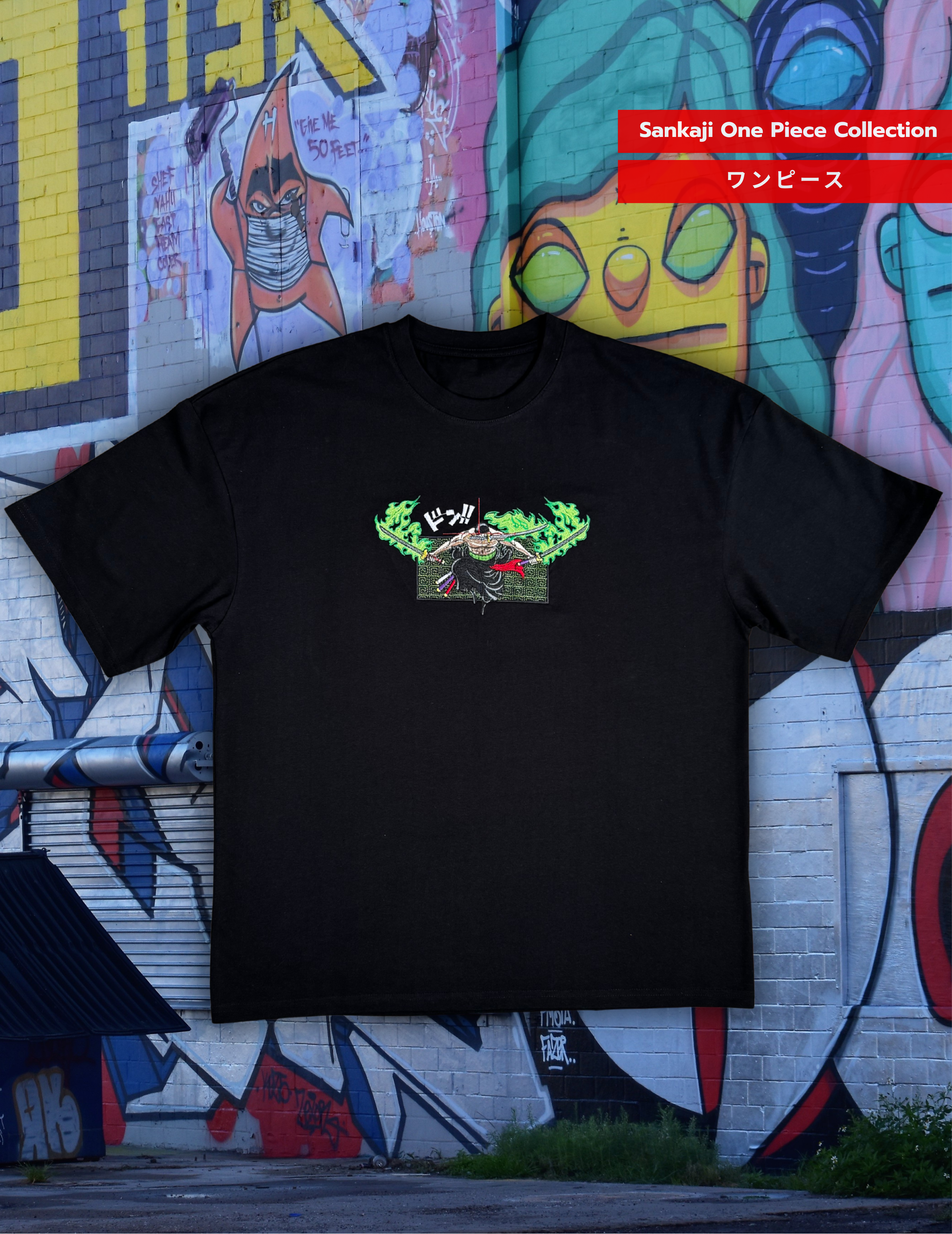 Zoro Three Swords Style Tshirt x Sankaji Studio